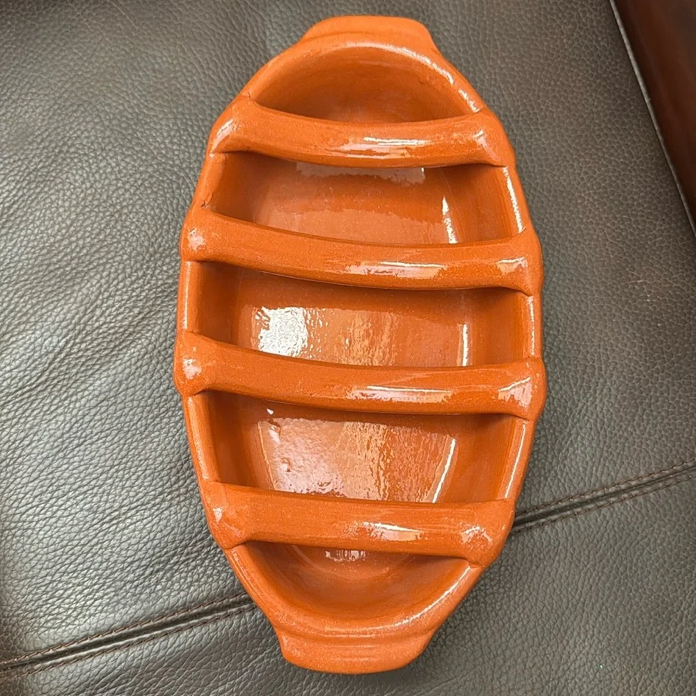 Portuguese Terracotta Chouriço Sausage Handmade Cooker & Serving Dish